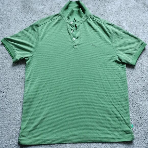 Tommy Bahama Island Zone Polo Mens Medium Greenyellow Feels soft Modal Shortslee - Picture 1 of 6